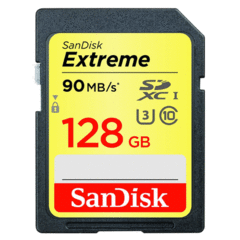 SanDisk 128GB Extreme UHS-I U3 SDXC 90MB/s