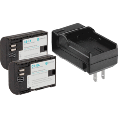 Pawa Dual LP-E6 Lithium-Ion Battery Pack Kit with Charger