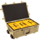1654 Waterproof 1650 Case with Yellow and Black Divider Set (Desert Tan)