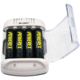 Smart Charger with Rechargeable AA NiMH Batteries (1.2V, 2600mAh, 8-Pack)