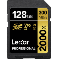 Lexar 128GB Professional 2000x UHS-II SDXC