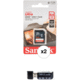 64GB Ultra SDXC UHS-I Memory Card (2-Pack) with 4-in-1 Card Reader