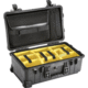 1510SC Studio Case with Lid Organizer and Yellow Divider Set (Black)